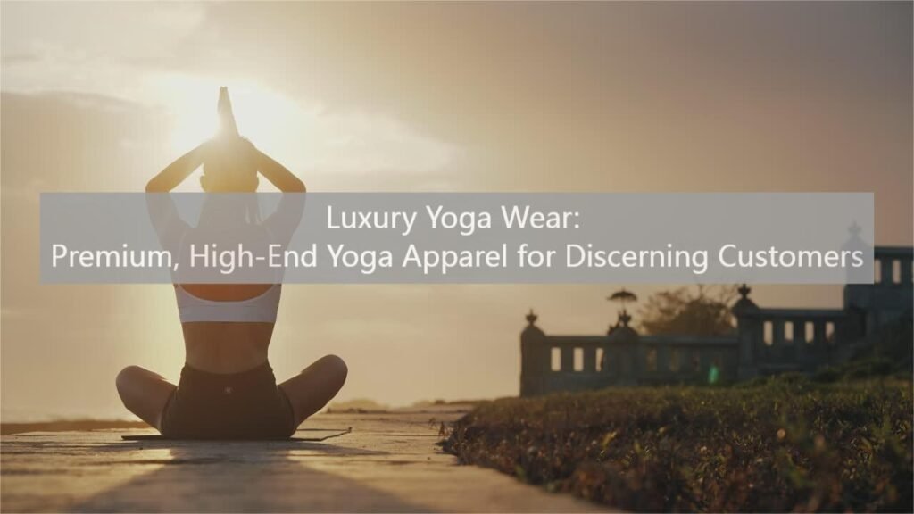 Luxury Yoga Wear: Premium, High-End Yoga Apparel for Discerning Customers