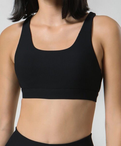 Custom Ribbed Fabric Yoga Bra