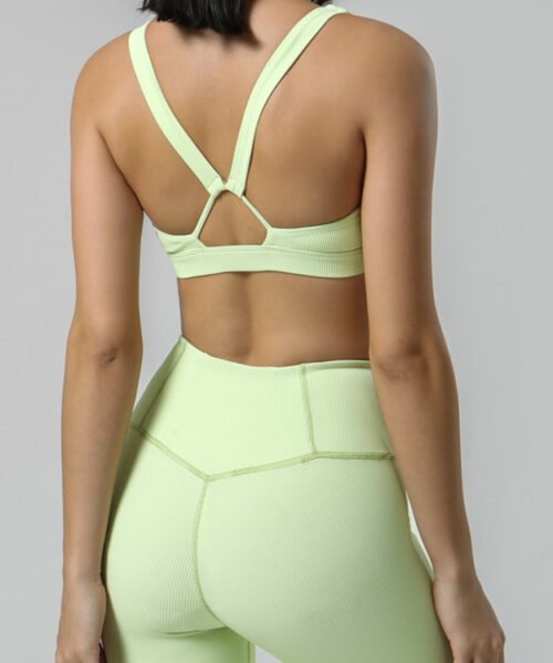 Custom Ribbed Yoga Set Supplier