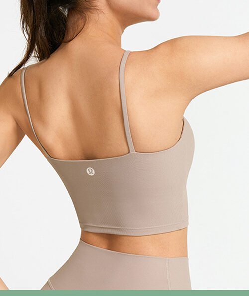 Custom Thin Straps Backless Yoga Bra Supplier