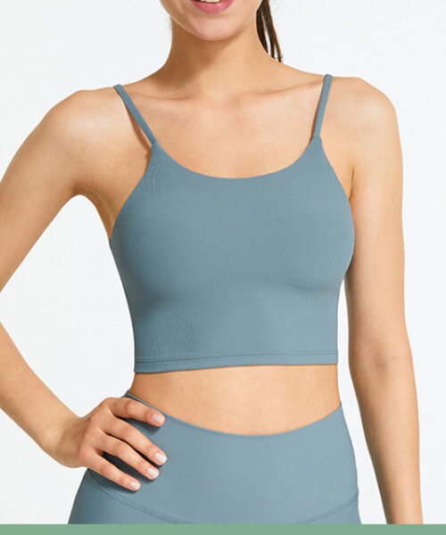 Custom Thin Straps Backless Yoga Bra Supplier