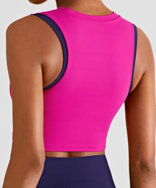 Wholesale Contrast Color Yoga Vest Manufacturer