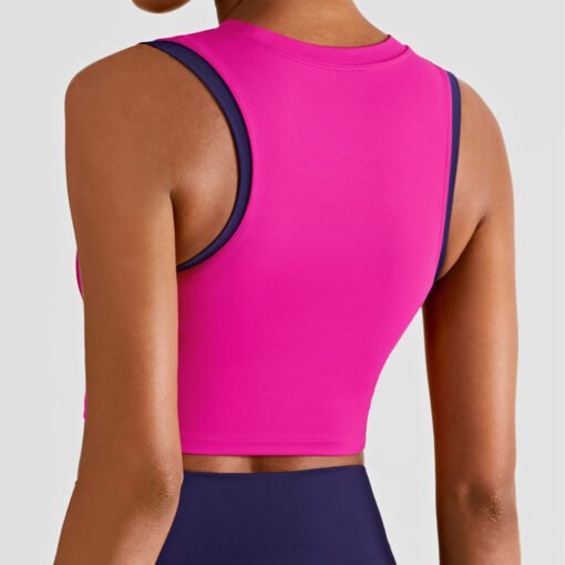 Wholesale Contrast Color Yoga Vest Manufacturer