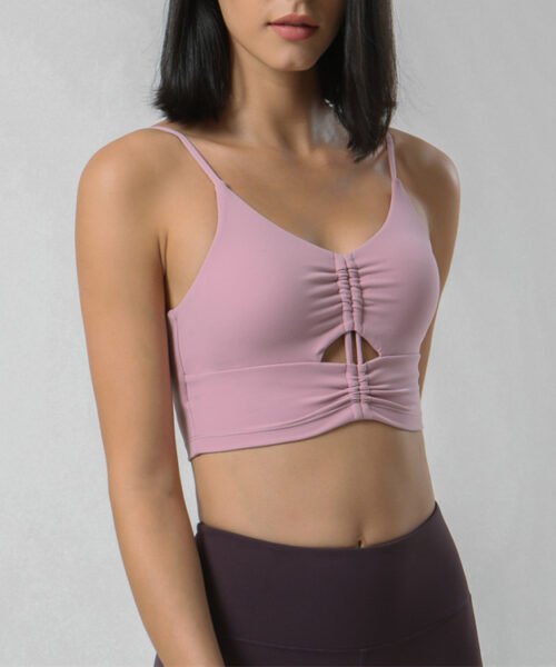 Wholesale Double Fleece Yoga Bra Supplier