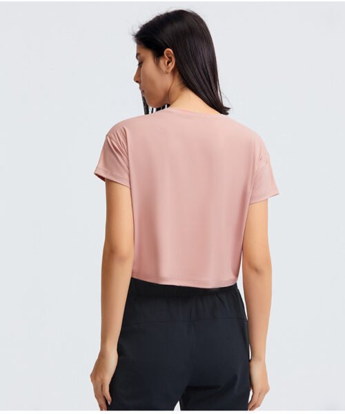 Custom Cropped Yoga T-Shirt Supplier