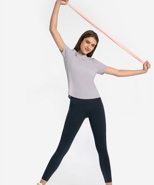 Wholesale Hollow Out Yoga T-shirts Manufacturer