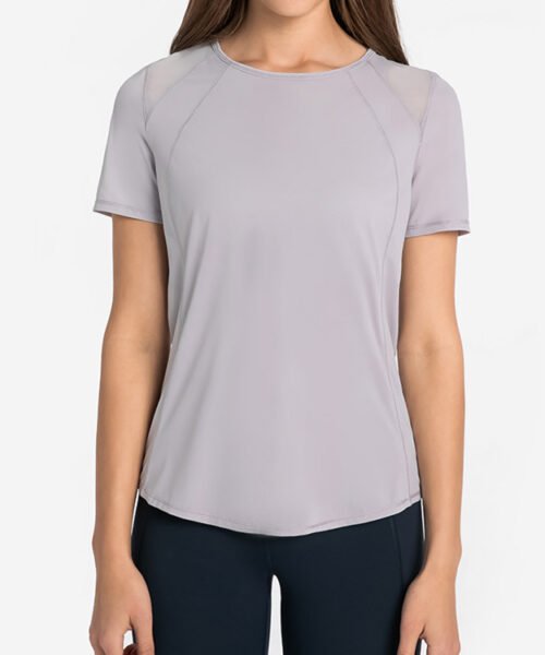 Wholesale Hollow Out Yoga T-shirts Manufacturer