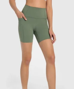 Wholesale Basic Yoga Shorts With Pocket