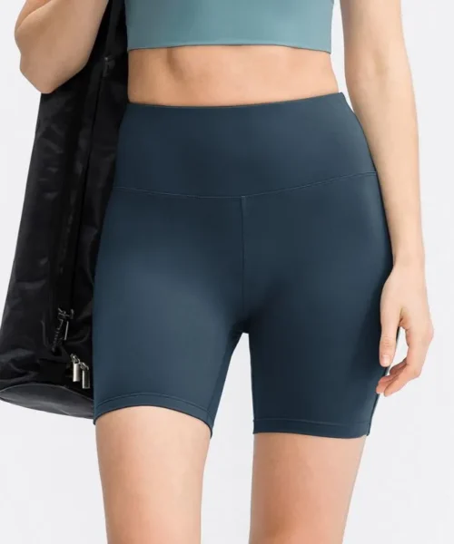 Wholesale Decorated Insert Mesh Yoga Shorts