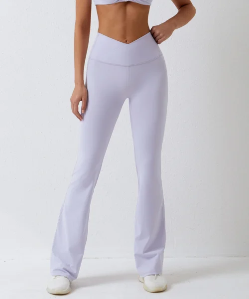 Wholesale V shape waist flared legging