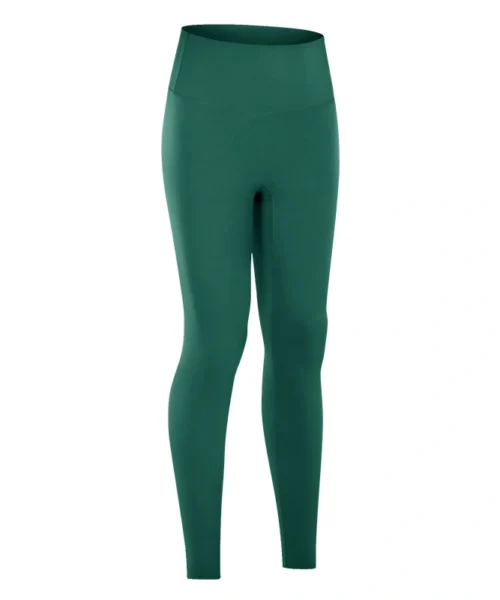 Wholesale anti curling waistband basic yoga legging