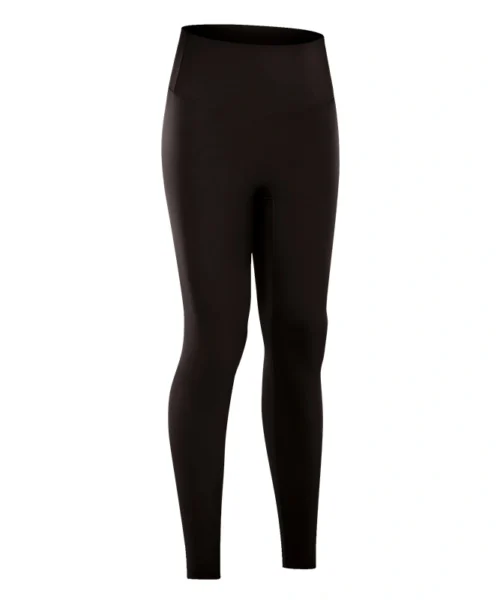 Wholesale anti curling waistband basic yoga legging