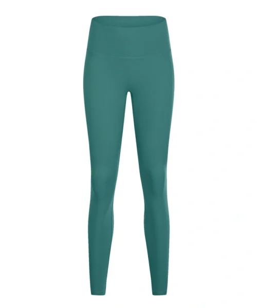 Wholesale anti curling waistband basic yoga legging