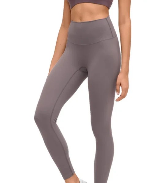 Wholesale anti curling waistband basic yoga legging