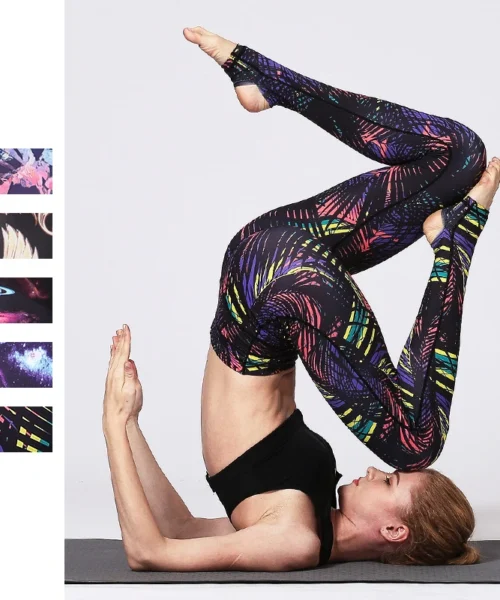Wholesale beautiful printed yoga legging