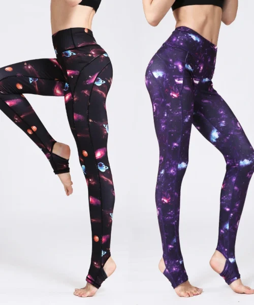 Wholesale beautiful printed yoga legging