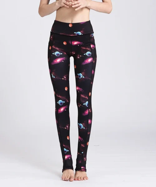 Wholesale beautiful printed yoga legging