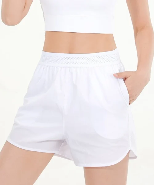 Wholesale breathable mesh yoga shorts