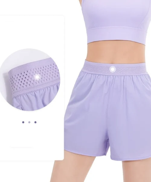 Wholesale breathable mesh yoga shorts