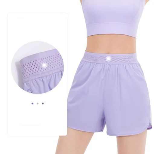 Wholesale breathable mesh yoga shorts