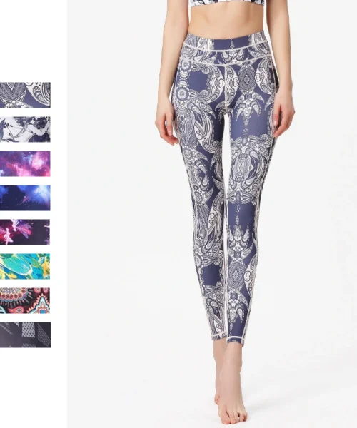 Wholesale colorful printed yoga legging