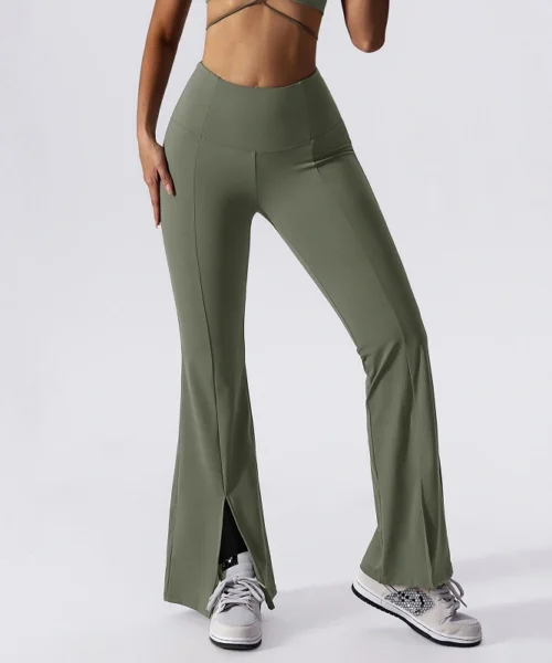 Wholesale high waist flared legging
