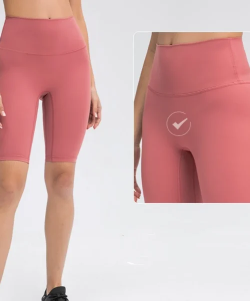 Wholesale invisible line five points yoga shorts