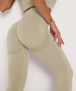 Wholesale scrunch butt lifting seamless yoga legging