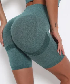 Wholesale scrunch butt lifting seamless yoga shorts