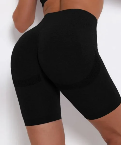 Wholesale scrunch butt lifting seamless yoga shorts