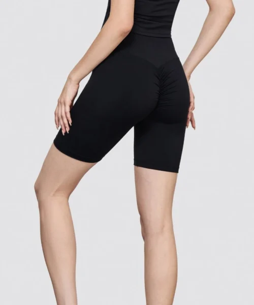 Wholesale scrunch three points yoga shorts