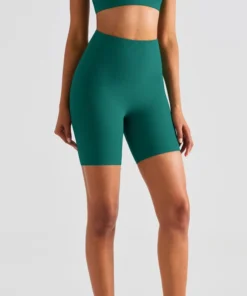 Wholesale ribbed three points yoga shorts