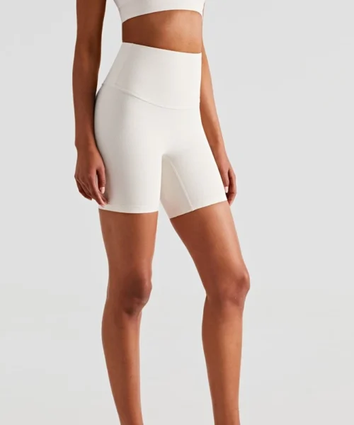 Wholesale ribbed three points yoga shorts