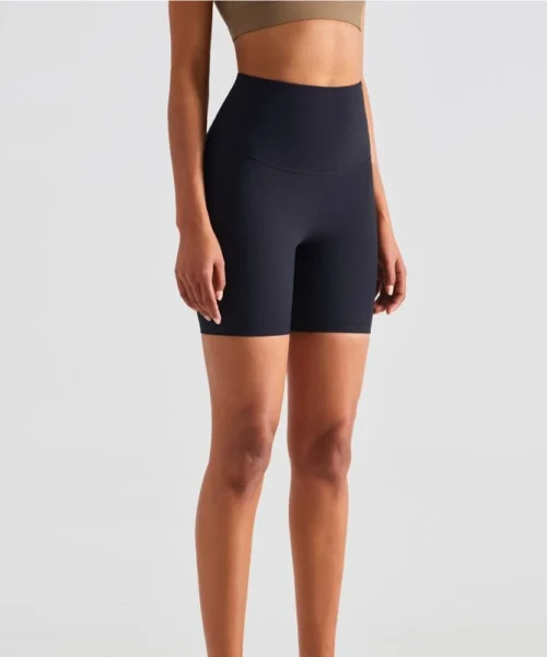 Wholesale ribbed three points yoga shorts