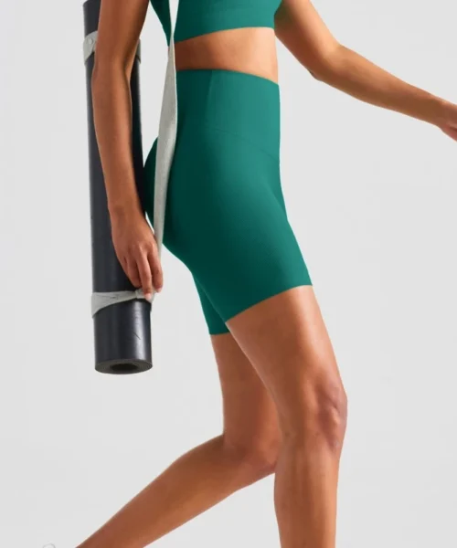 Wholesale ribbed three points yoga shorts