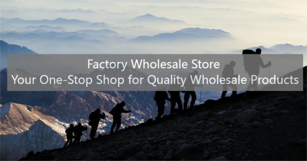 Factory Wholesale Store Your One-Stop Shop for Quality Wholesale Products